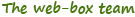 Webbox Team Sign