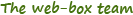 Webbox Team Sign
